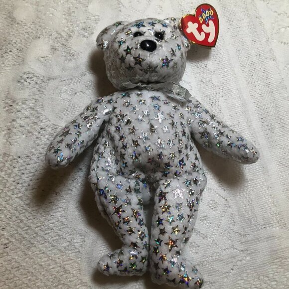 TY Beanie BabiesTHE BEGINNING 2000 Retired Rare Vintage EUC - Picture 2 of 6